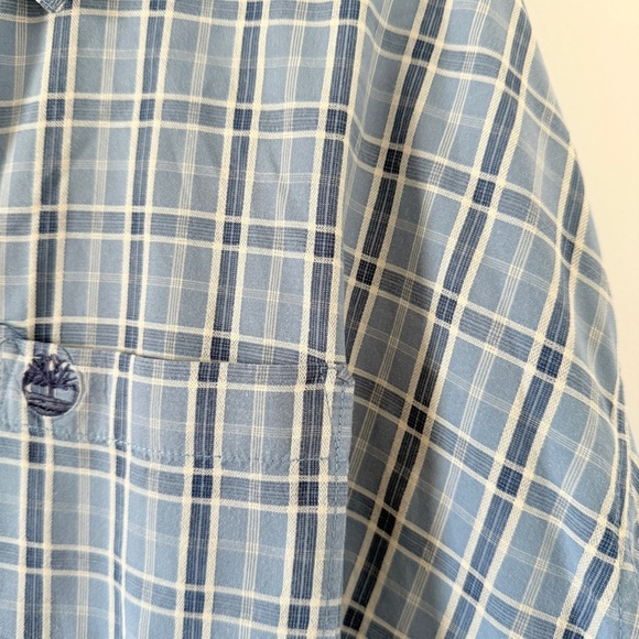 Timberland Light Blue Checkered Men's Shirt - Picture 4 of 5